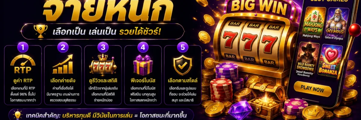 วิธีเลือกเกมสล็อตจ่ายหนักใน Betflikcom